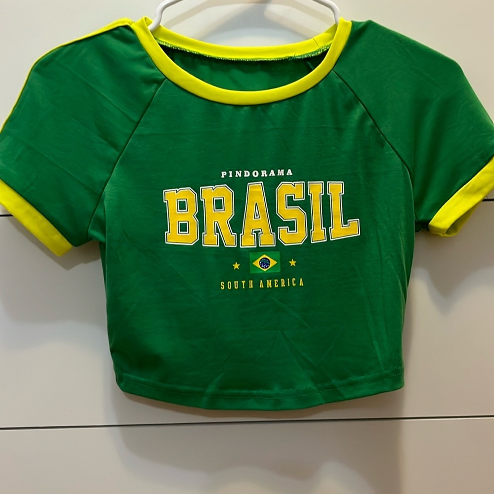 Brasil crop tee